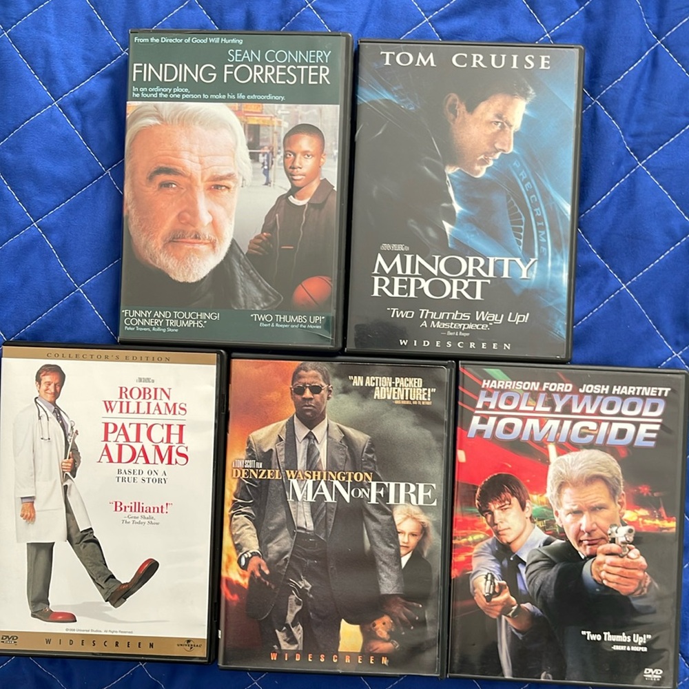 Five DVDs Action packed